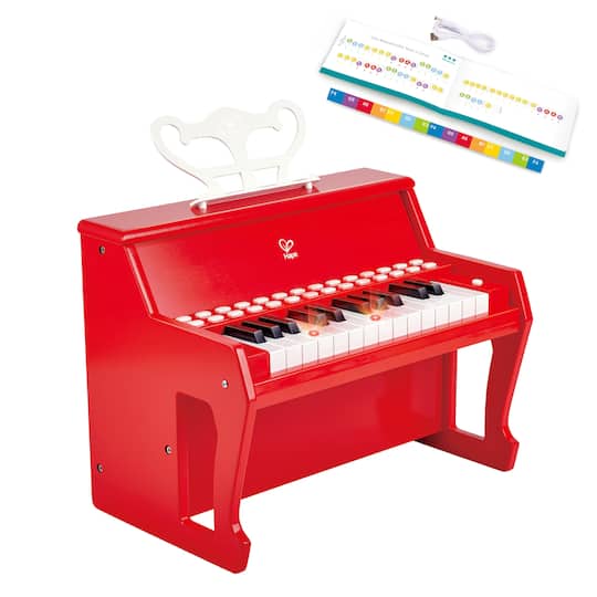 Hape Learn With Lights Red Electronic Piano